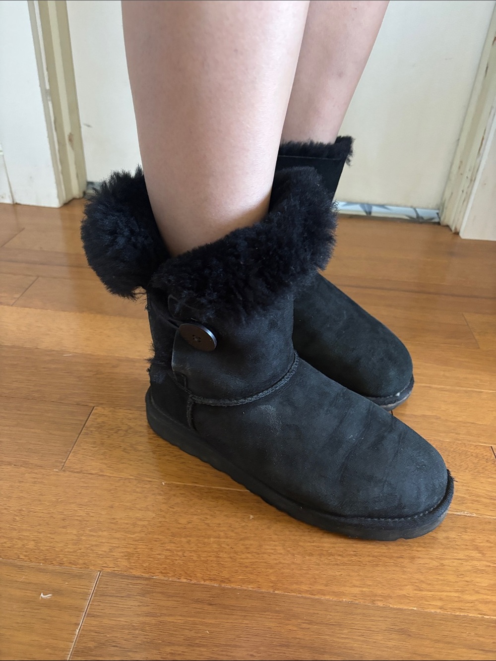UGG Black Shearling Boots